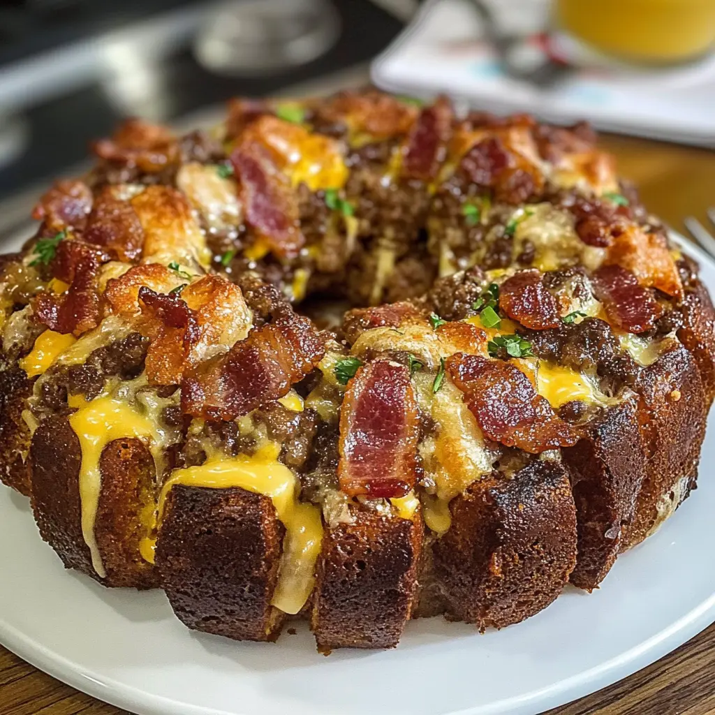 Bacon Cheeseburger Monkey Bread