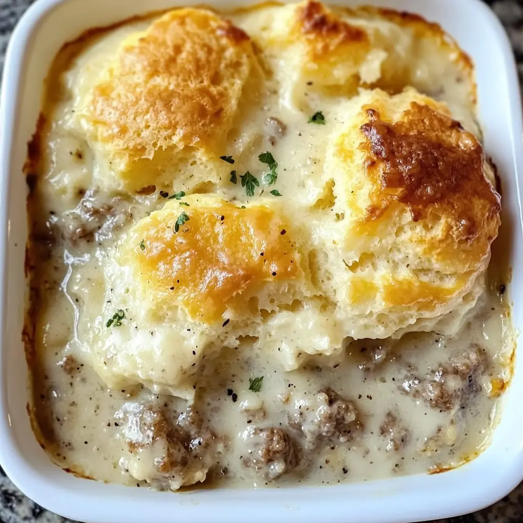 Best Biscuit and Gravy Casserole