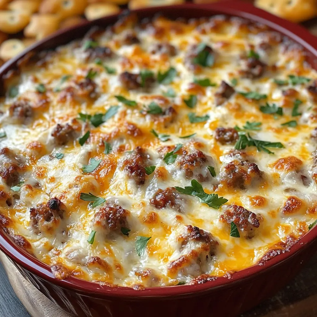 Bold Hot Sausage Beer Cheese Dip