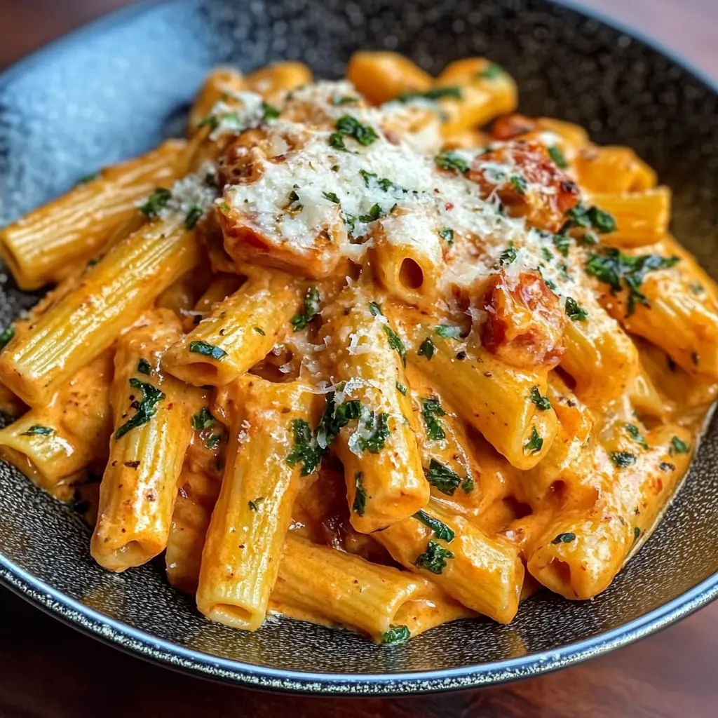 Easy & Creamy Fresh Tomato Garlic Pasta