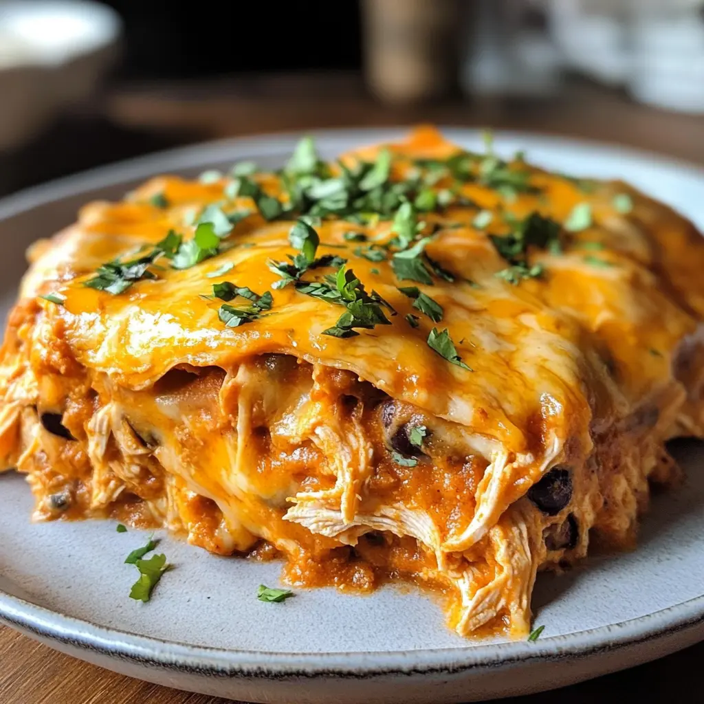 Easy Homemade Chicken Enchilada Casserole