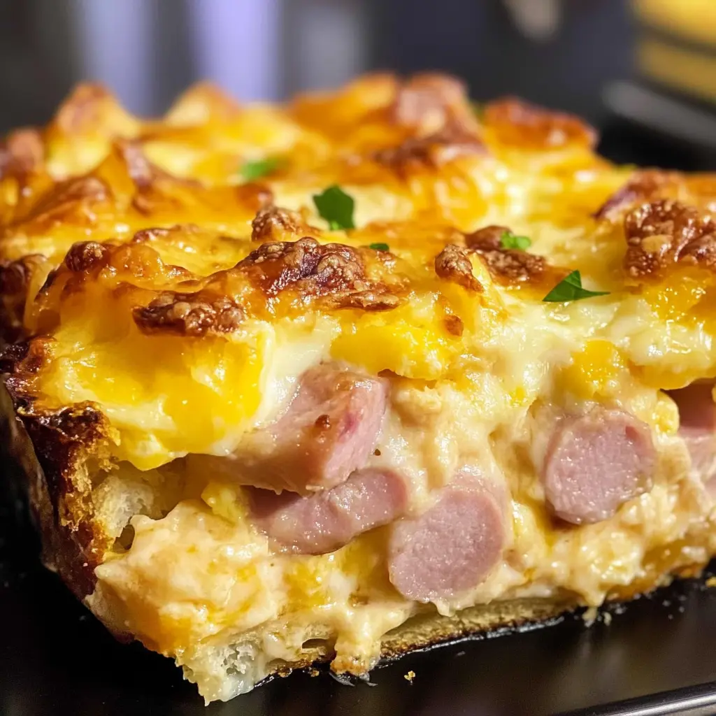 Ham Egg and Cheese Bake