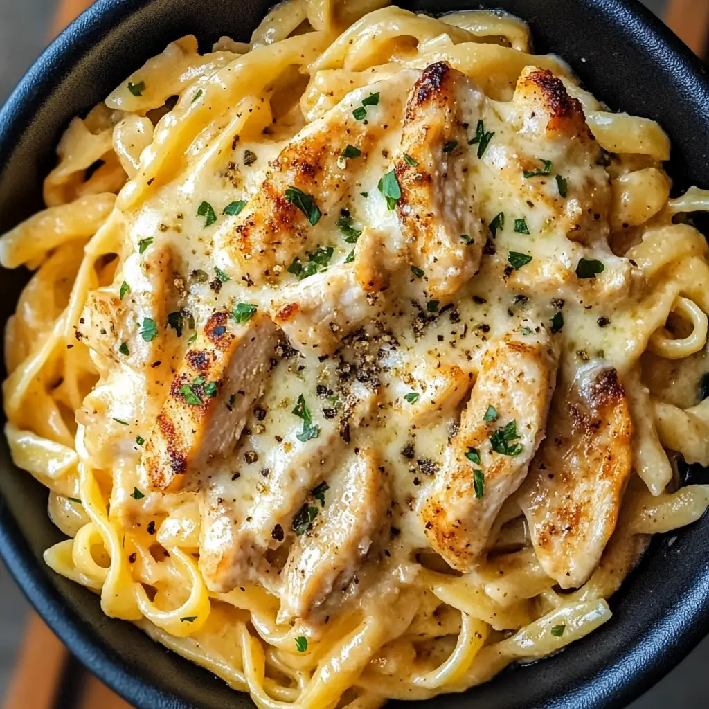 Italian Chicken Alfredo Pasta