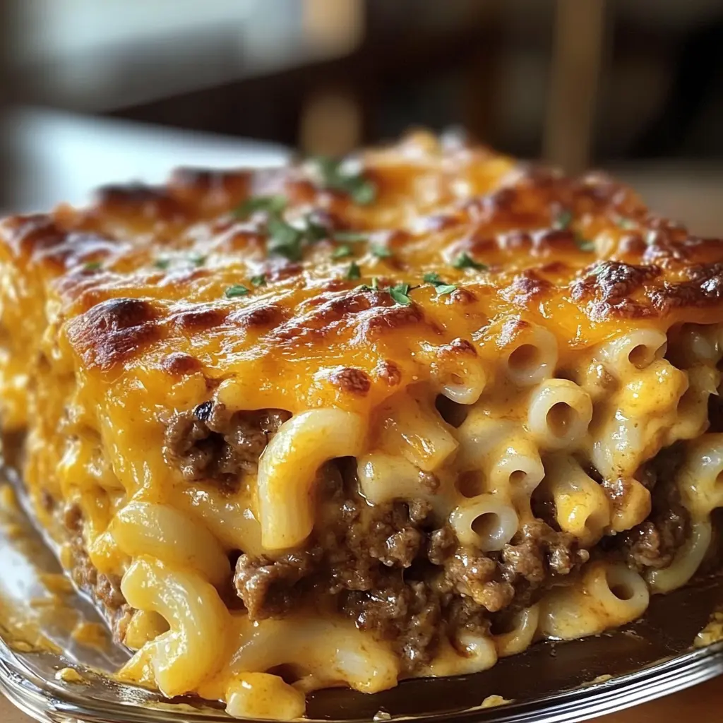 Mac and Cheese Meatloaf Casserole