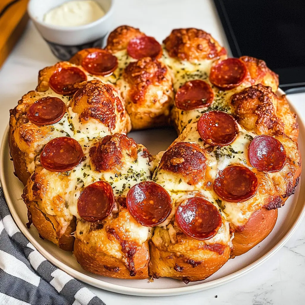 Pepperoni & Mozzarella Monkey Bread