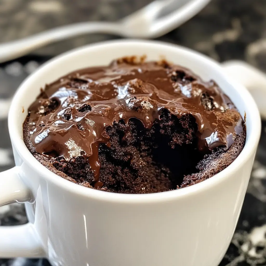 2 Minutes Chocolate Brownie Mug Cake