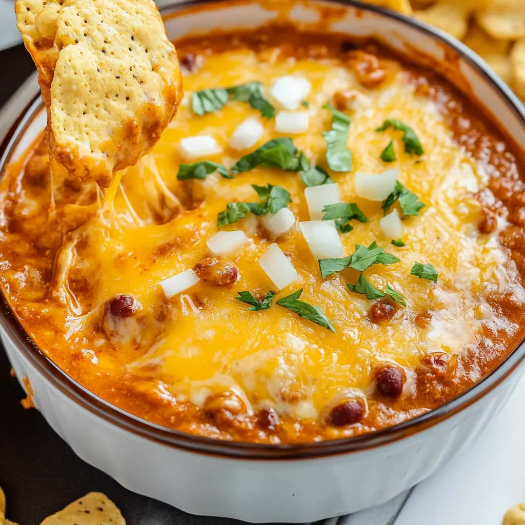 3 Ingredient Chili Cheese Dip