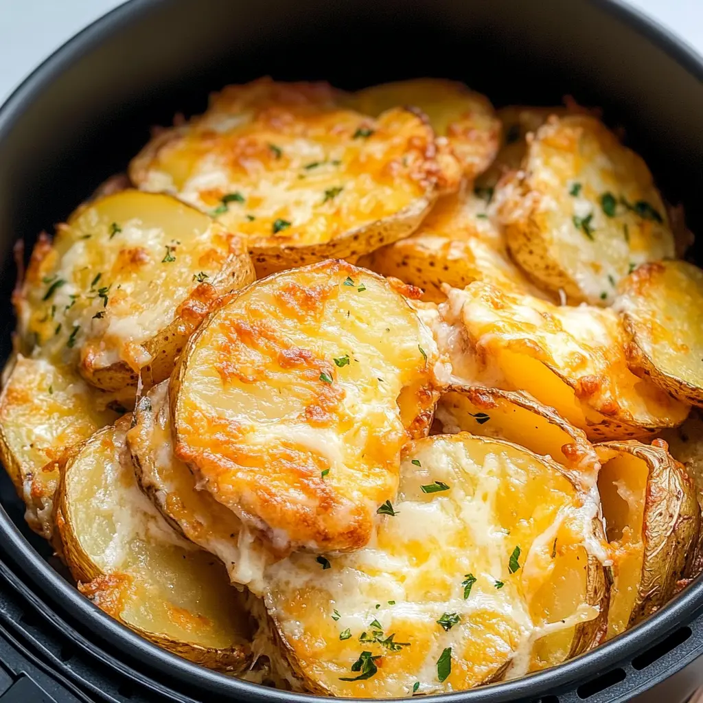 Air Fryer Scalloped Potatoes