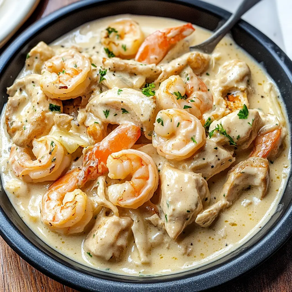 Chicken And Shrimp Alfredo