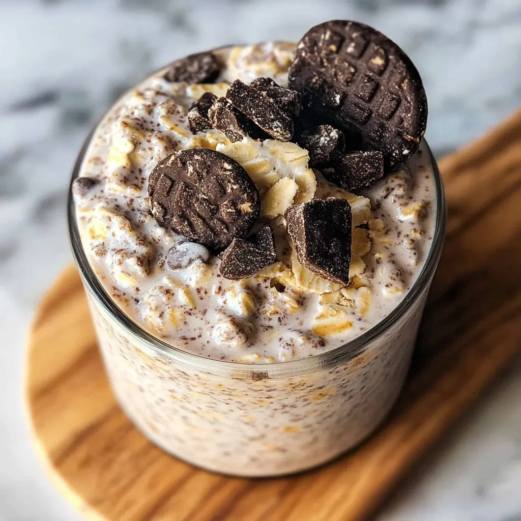 Cookies and Cream Overnight Oats