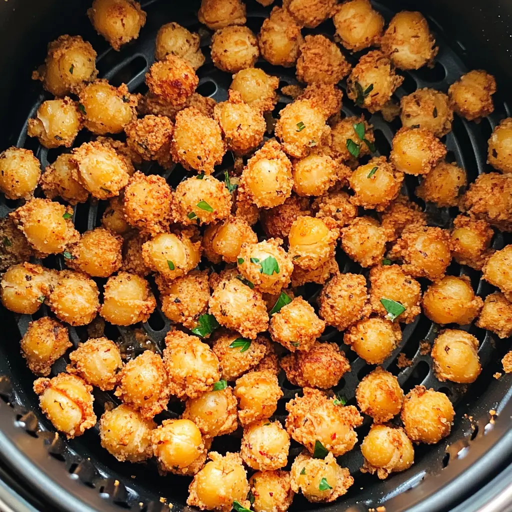 Crispy Air Fryer Ranch Chickpeas