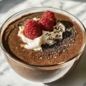 High Protein Chocolate Chia Seed Pudding