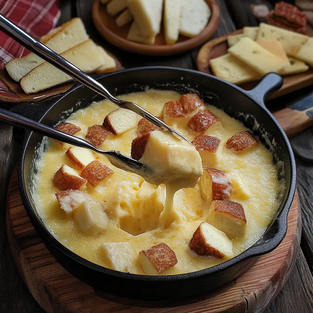 Irish Cheddar Whiskey Fondue