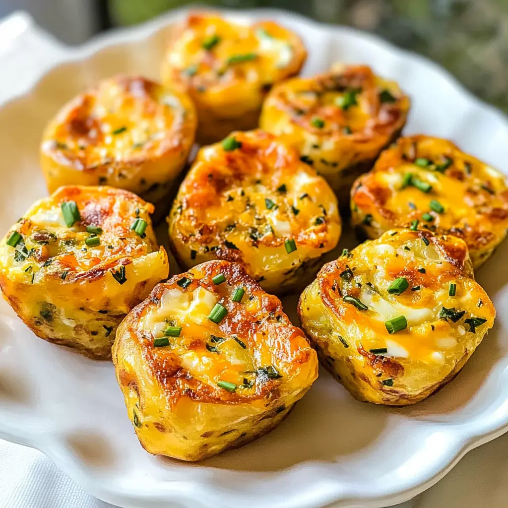 Potato Cheddar and Chive Egg Bites