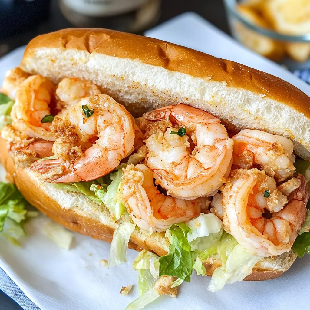 Shrimp Po Boy Sandwich