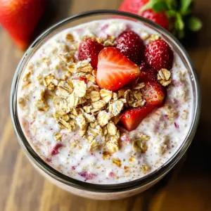 Strawberry Cheesecake Overnight Oats