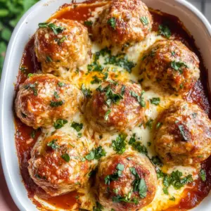 baked turkey meatballs with marinara sauce