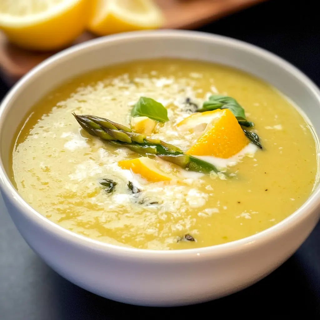 Asparagus Soup With Lemon and Parmesan