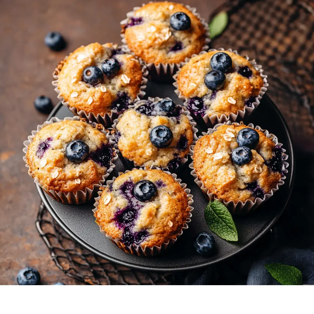 Bakery Style Blueberry Muffins