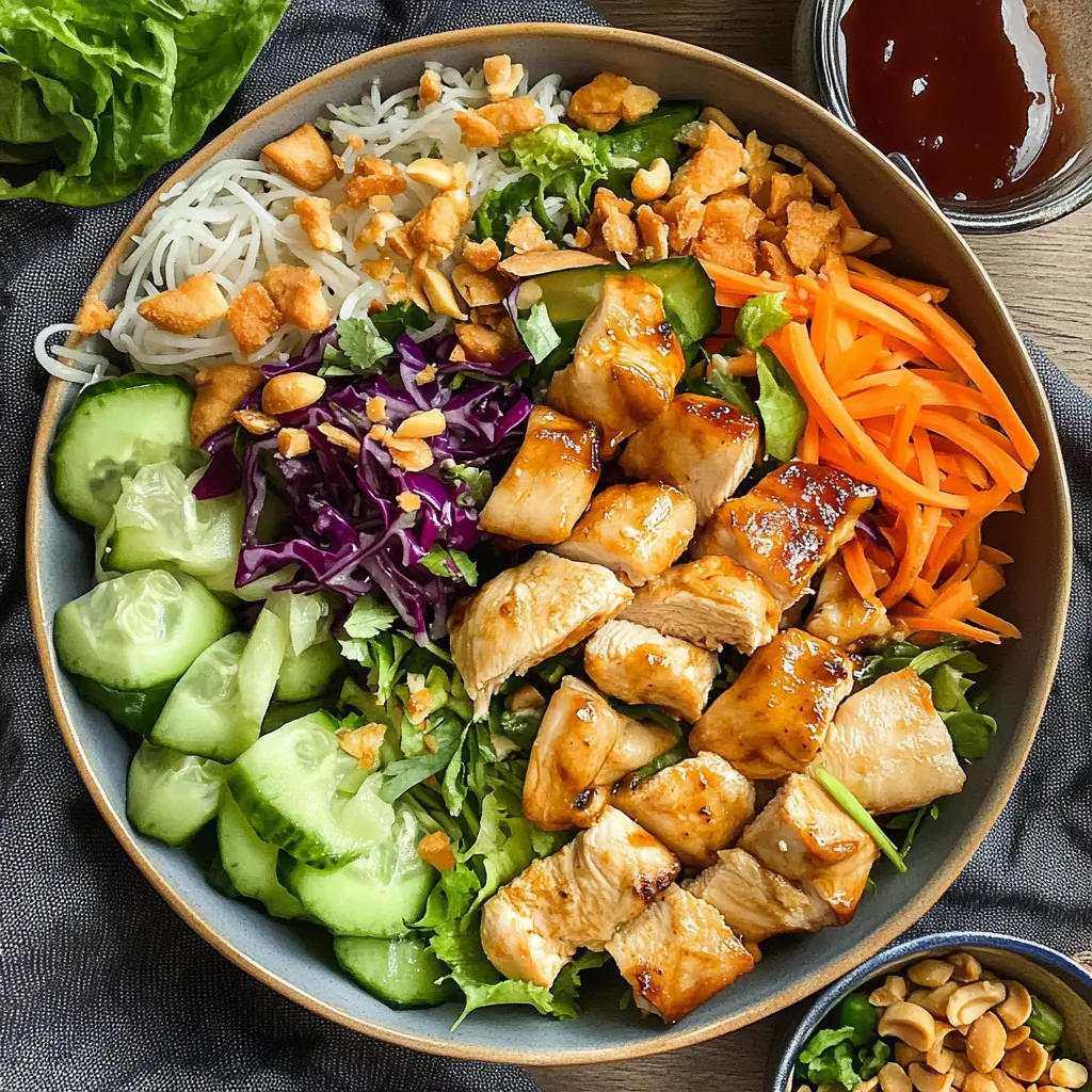 Chicken Spring Roll Salad