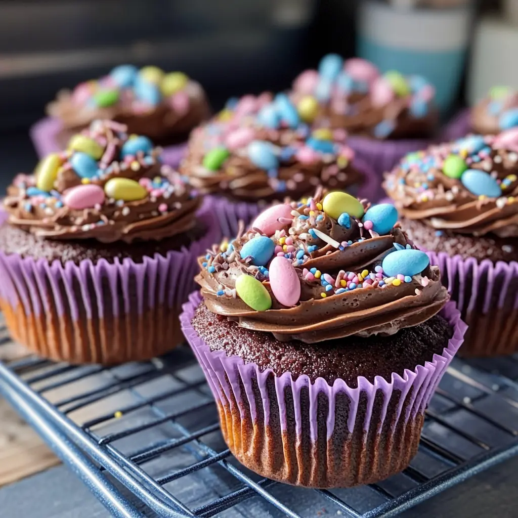 Chocolate Easter Cupcakes