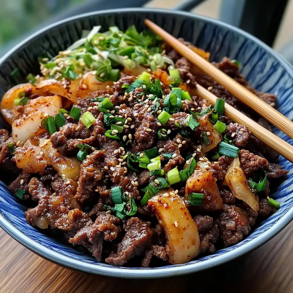 Delicious Korean Ground Beef Bowl