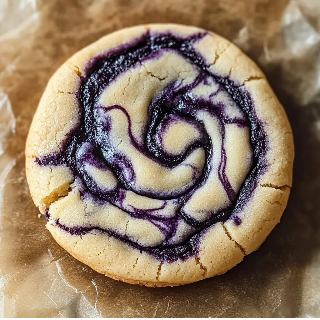 Easy Blueberry Cheesecake Swirl Cookie