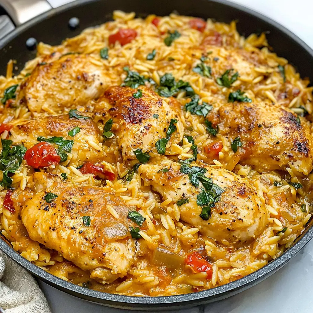 One-Pan Marry Me Chicken with Orzo