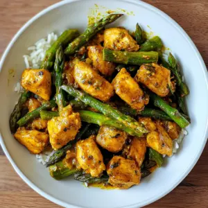 Turmeric Black Pepper Chicken with Asparagus