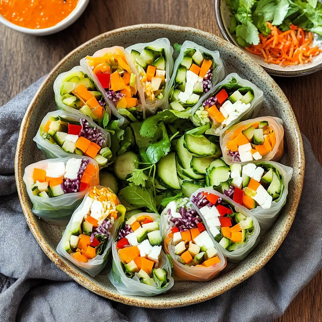 Vegetable Rice Paper Rolls