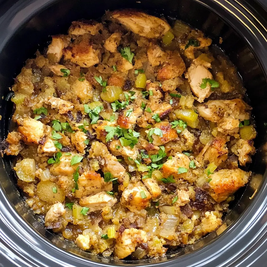 Crockpot Chicken and Stuffing