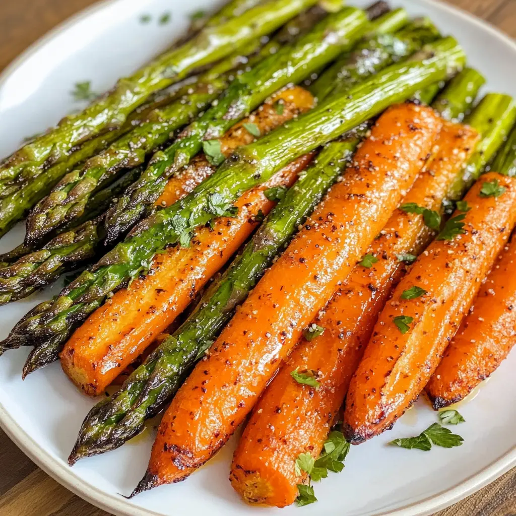 Roasted Asparagus and Carrots