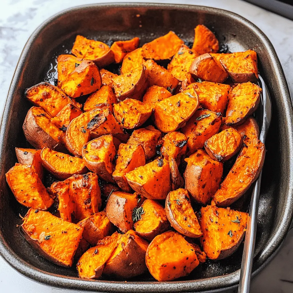 These Best Ever Roasted Sweet Potatoes are perfectly crispy on the outside and tender on the inside! With a hint of cinnamon and a touch of maple syrup, they offer a delightful sweetness that complements any meal. Easy to prepare, they make a great side dish for family dinners or festive gatherings. Save this recipe to elevate your next meal with these delicious roasted sweet treats!