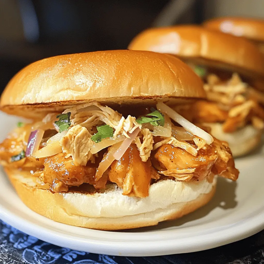 Sweet, juicy Crock Pot Hawaiian Chicken Sandwiches are perfect for a laid-back meal! Made with tender chicken, savory teriyaki sauce, and pineapple, these sandwiches are bursting with flavor. Ideal for game days or family gatherings, make sure to save this recipe for your next event! Enjoy a taste of the islands right at home.