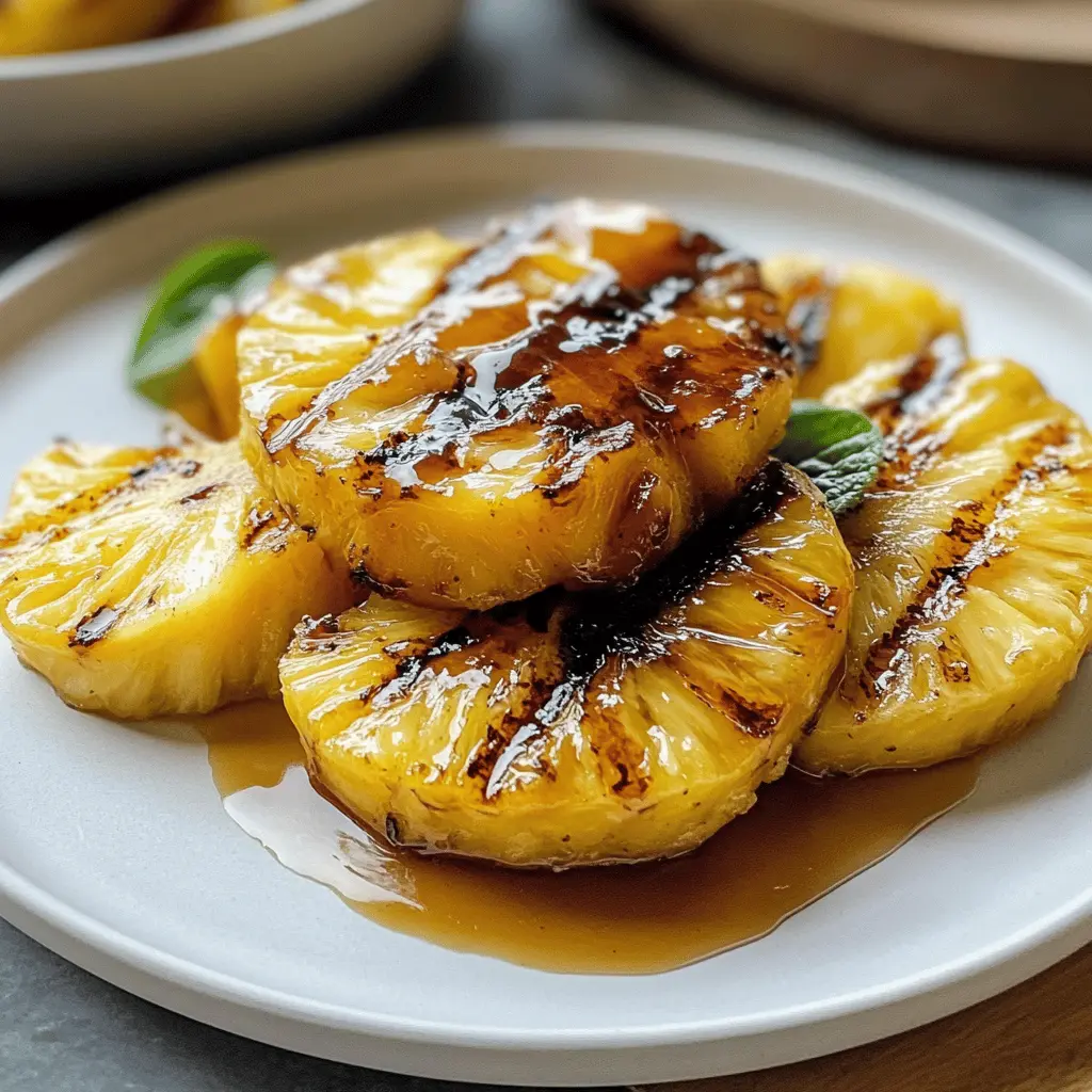 Looking for a simple yet delicious treat? This Easy Grilled Pineapple with Caramelized Brown Sugar is a must-try! The juicy pineapple pairs perfectly with sweet caramelization, making it perfect for summer barbecues or as a delightful dessert. Save this recipe for your next gathering and impress your friends and family with this sweet twist!