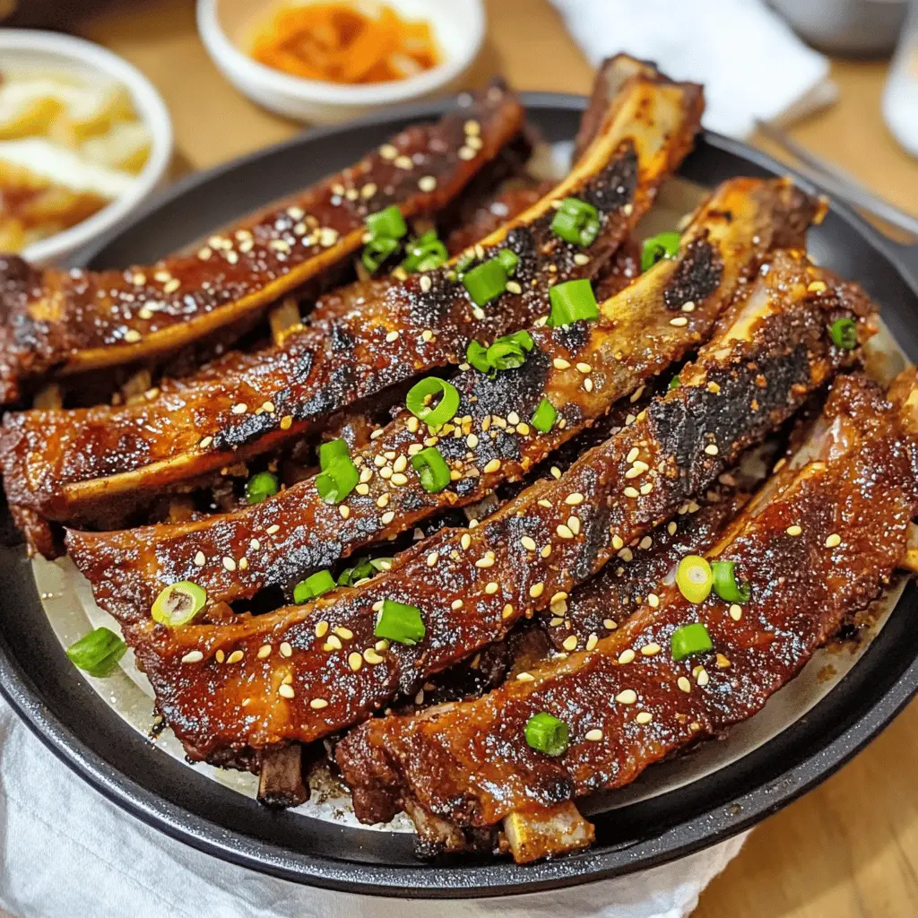 Get ready to enjoy the incredible flavors of Galbi, the Korean grilled flanken ribs that are perfect for any barbecue! These tender, marinated ribs are packed with sweet and savory goodness, making them a showstopper at your next gathering. Save this recipe for a deliciously unique dish that everyone will love at your summer cookouts or family dinners.