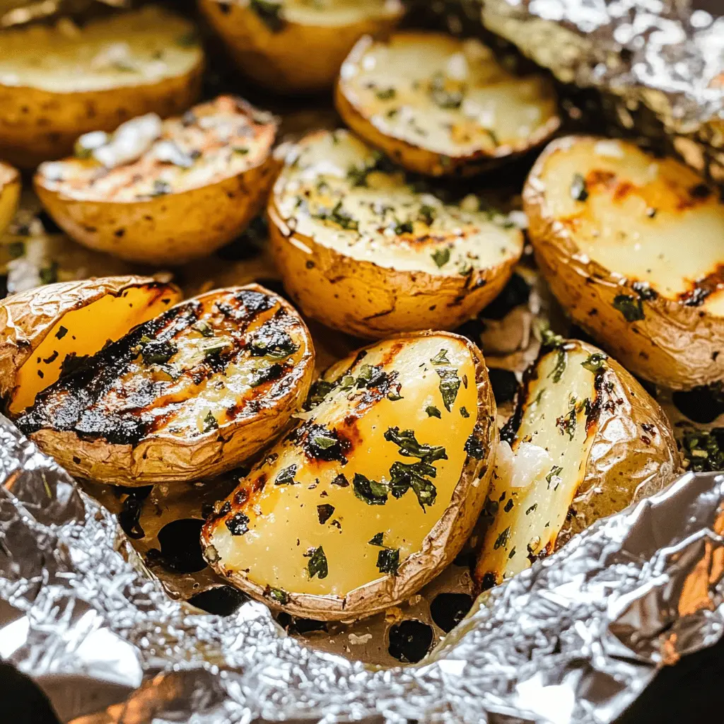 These Garlic Herb Grilled Potatoes in Foil are a must-try for your next cookout! Packed with fresh herbs and a hint of garlic, these tender potatoes are a flavorful side dish. Easy to prepare, they make the perfect addition to any barbecue or picnic. Save this recipe for a delicious and hassle-free side that everyone will love!
