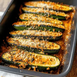 Get ready for a side dish that's bursting with flavor! This Garlic Parmesan Roasted Zucchini recipe features tender zucchini coated in a delightful mix of garlic and parmesan, making it a perfect complement to any meal. Ideal for dinner parties or a cozy weeknight meal, be sure to save this recipe for a quick and tasty addition to your menu!
