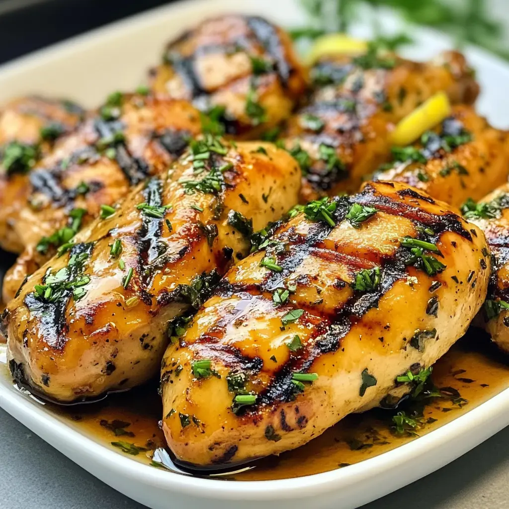 Transform your grilling game with this easy grilled chicken marinade! Packed with vibrant herbs and zesty spices, this recipe offers juicy, flavorful chicken every time. Perfect for summer BBQs or weeknight meals, it's simple to prepare and a family favorite. Save this pin for your next cookout—you'll want to try it again and again!