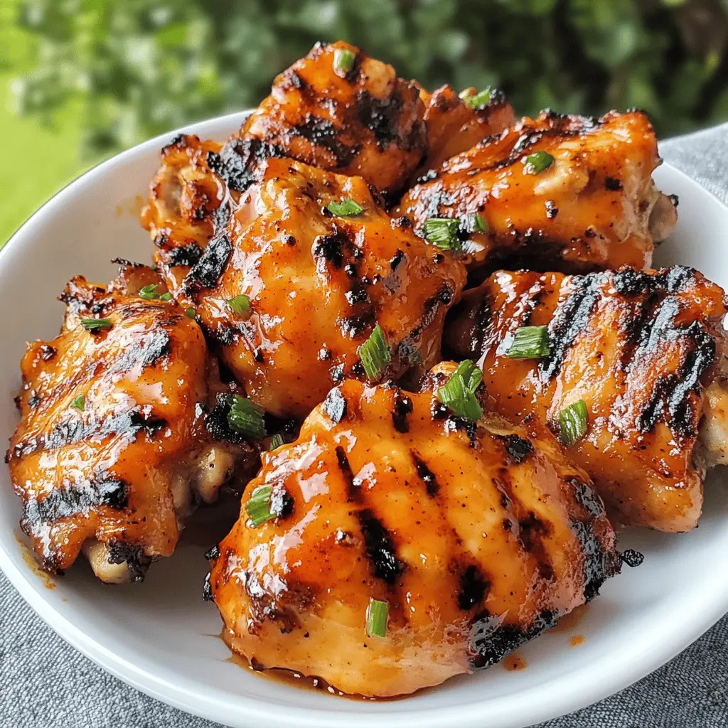 Get ready for a flavorful twist on your grilling nights with these Grilled Honey Buffalo Chicken Thighs! Bursting with a perfect blend of spicy and sweet, these juicy thighs are marinated in a tangy honey buffalo sauce that's sure to impress at any BBQ. Save this recipe for your next cookout or family dinner—everyone will be asking for seconds!