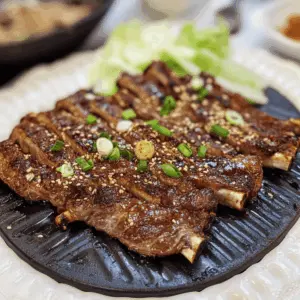 These Grilled Korean Short Ribs are a tasty delight everyone will love! With their rich flavors and tender texture, they're perfect for any summer barbecue or family gathering. Made with a savory marinade that brings out the best in beef, these ribs will have everyone asking for seconds. Save this recipe for your next cookout and impress your guests with a dish that celebrates delicious Korean cuisine!