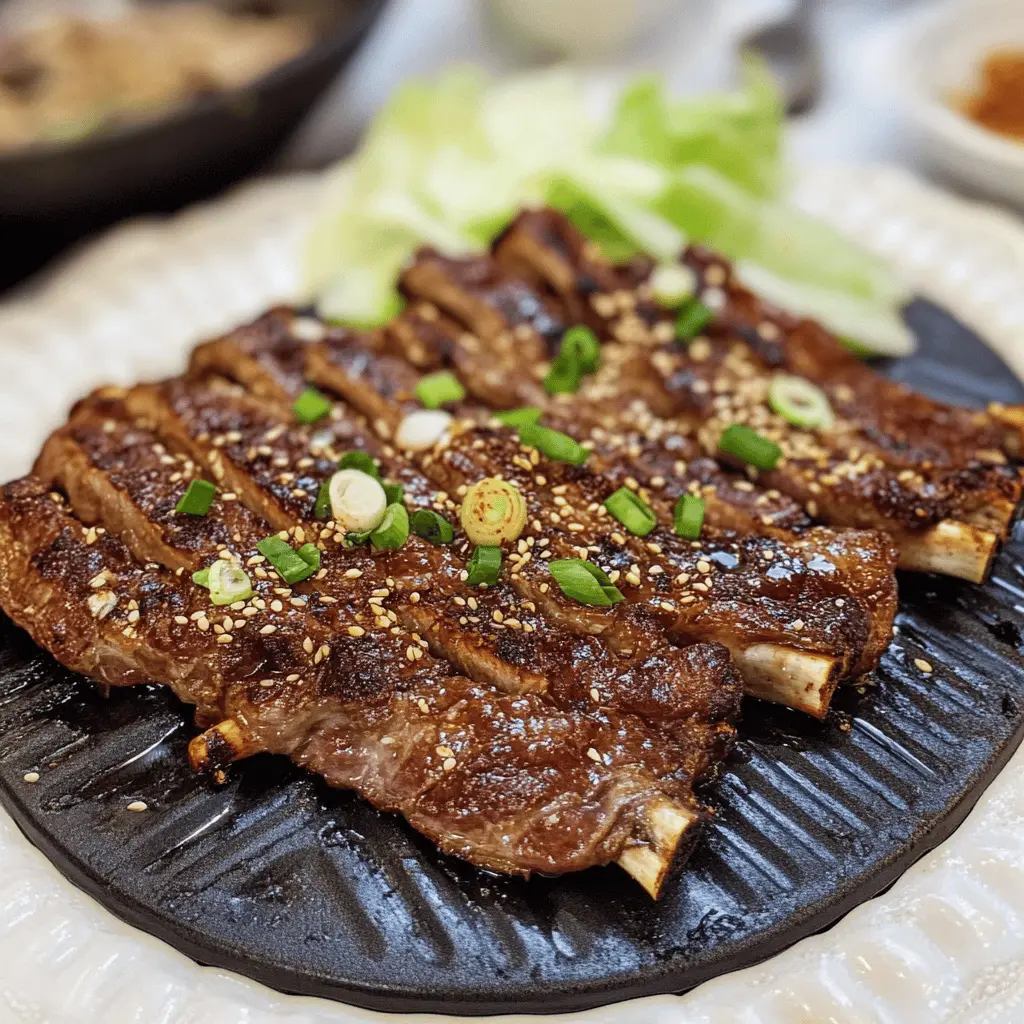 These Grilled Korean Short Ribs are a tasty delight everyone will love! With their rich flavors and tender texture, they're perfect for any summer barbecue or family gathering. Made with a savory marinade that brings out the best in beef, these ribs will have everyone asking for seconds. Save this recipe for your next cookout and impress your guests with a dish that celebrates delicious Korean cuisine!