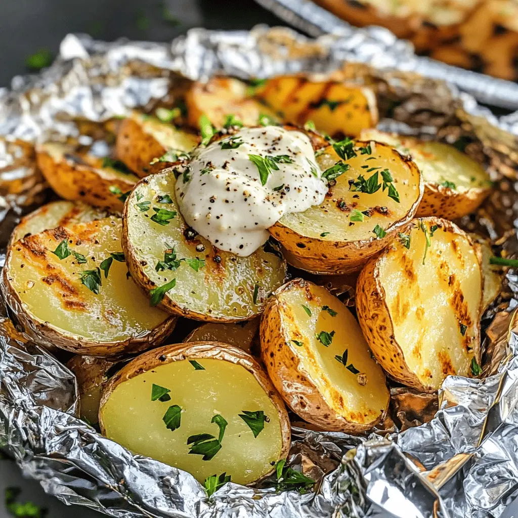 Looking for a simple side that's packed with flavor? These Grilled Potatoes in Foil, or Potato Packets, are quick to prepare and perfect for any BBQ! With crispy edges and a blend of herbs, they’re sure to please your guests. Great for picnics or camping! Save this recipe for your next outdoor gathering!