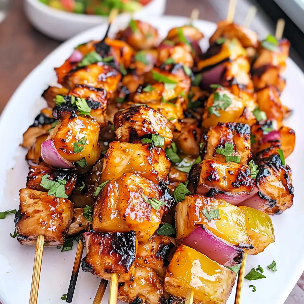 Get ready for a tropical treat with these Hawaiian Chicken Kabobs! Juicy chicken marinated in a sweet and tangy sauce, paired with colorful veggies and juicy pineapple, make the perfect summer grilling dish. Ideal for family gatherings or backyard barbecues, save this easy recipe and bring a taste of the islands to your next meal!