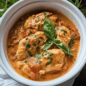 Enjoy tender chicken breasts simmered in a creamy tomato basil sauce that’s perfect for busy weeknights! This slow cooker recipe combines fresh basil, rich tomatoes, and creamy goodness for a meal that everyone will love. Save this recipe for an easy and delicious dinner that pairs wonderfully with pasta or rice. Your family will be asking for seconds!