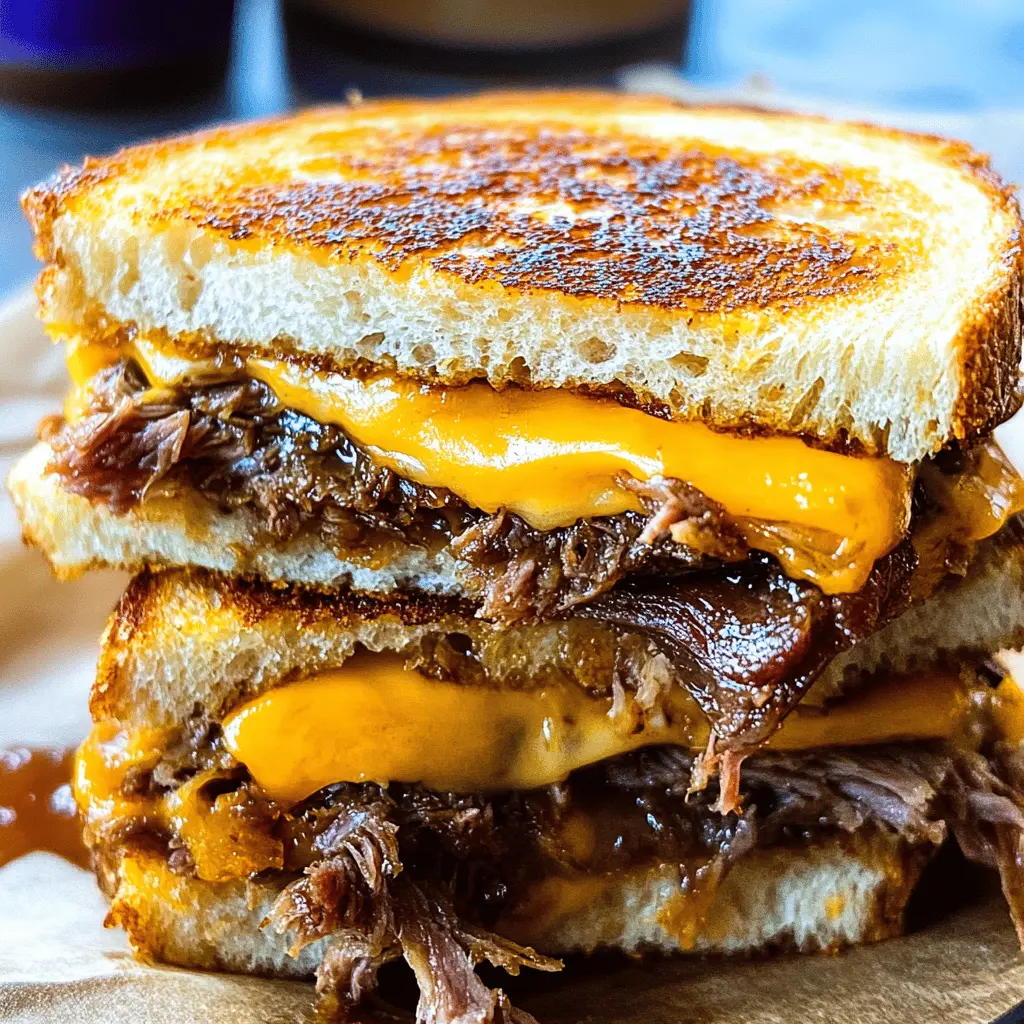 Get ready to enjoy a delicious Smoked Brisket Grilled Cheese that's perfect for any meal! This recipe features layers of tender, smoky brisket and gooey cheese, all grilled to crispy perfection. Whether it's game day or a cozy family dinner, save this mouthwatering recipe for a special treat that everyone will love!